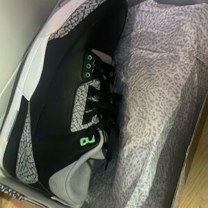 Brand new size 11 air Jordan 3 retro Ballack glow green
